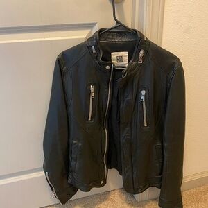 Men's Black Leather Jacket